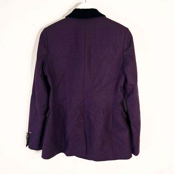 Pink Tartan Purple 100% Wool Double Breasted Blazer Jacket - Picture 2 of 5